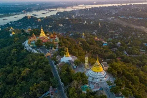 Sagain Hill near Mandalay, Myanmar